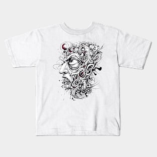 Fine line doodle Kids T-Shirt